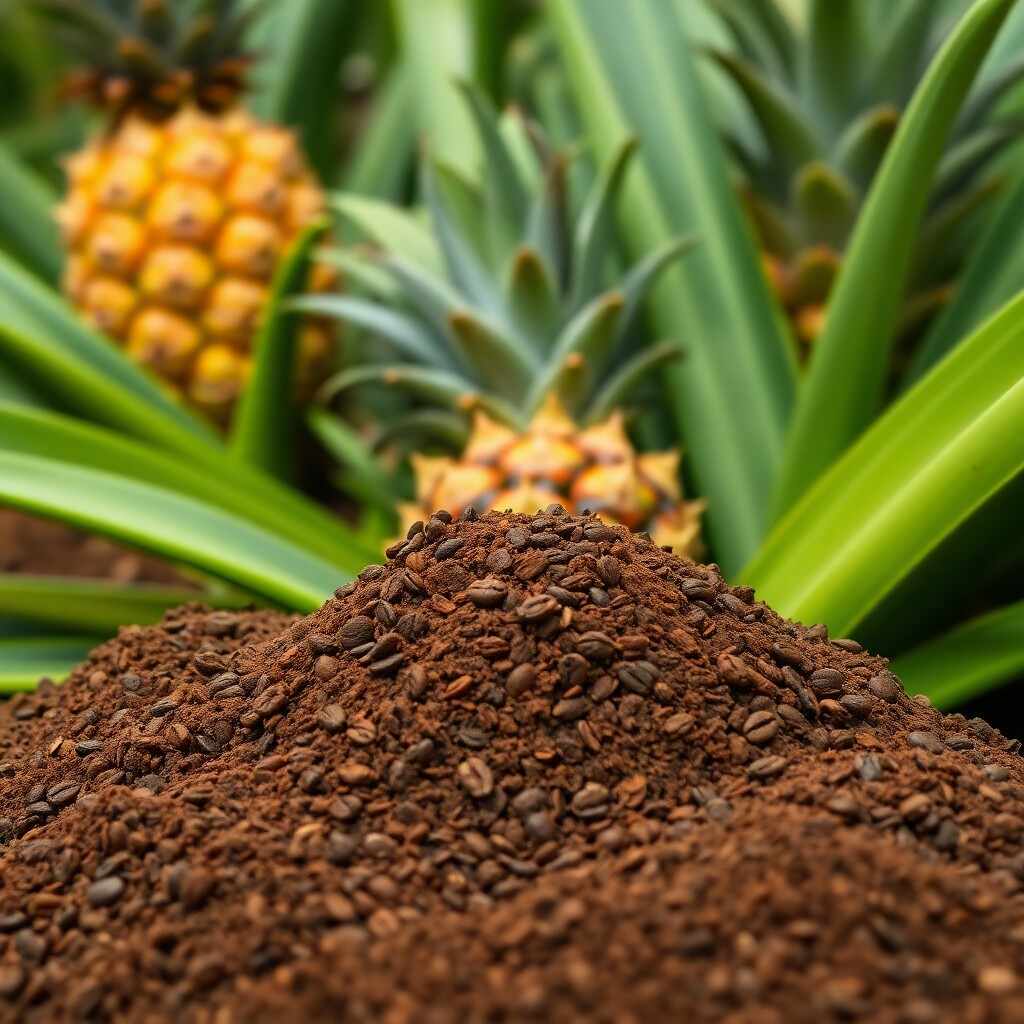 Are coffee grounds good for pineapple plants