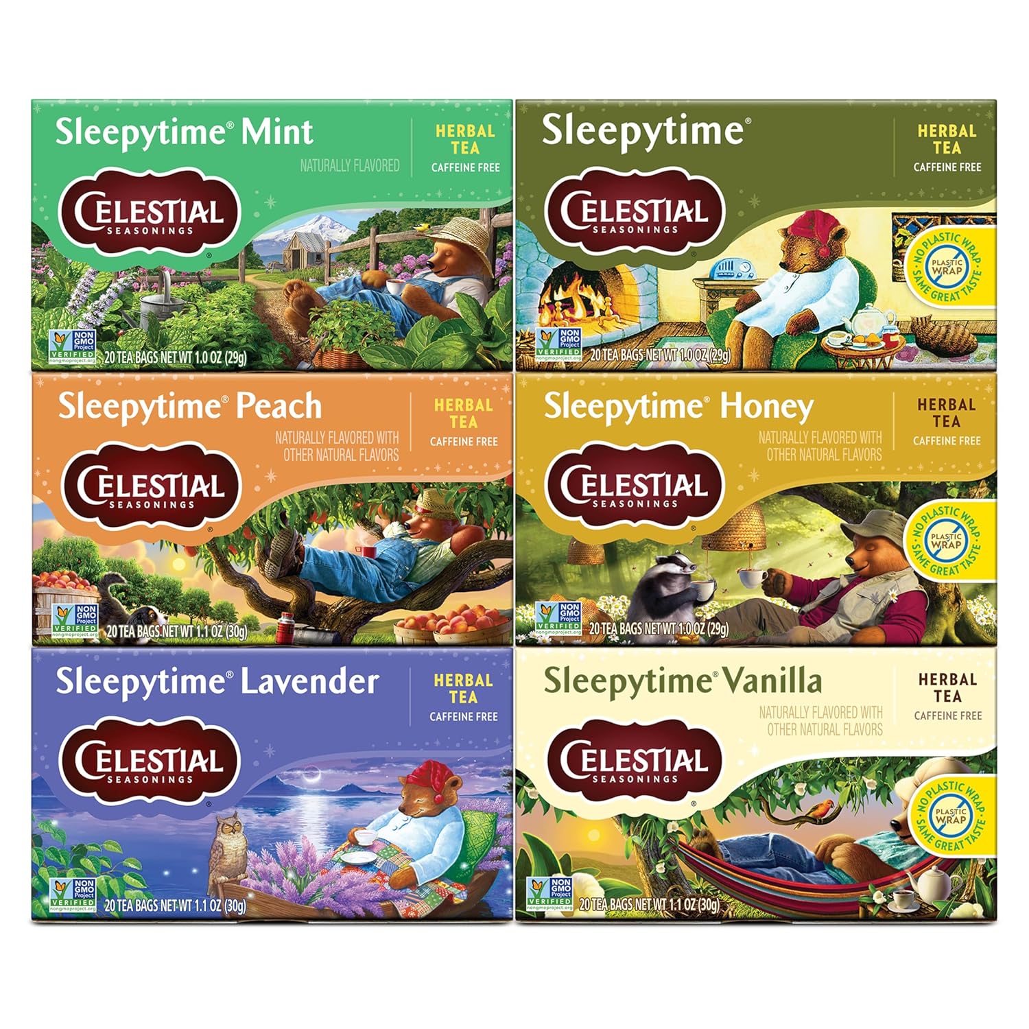Celestial Seasonings Sleepytime Herbal Tea, Variety Pack