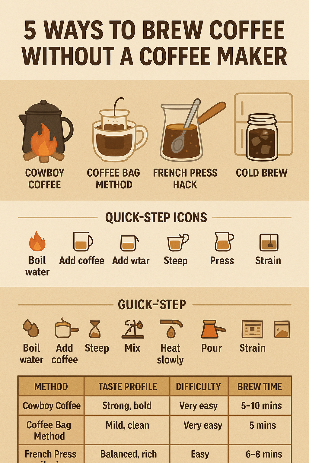 How to Make Coffee Without a Coffee Maker
