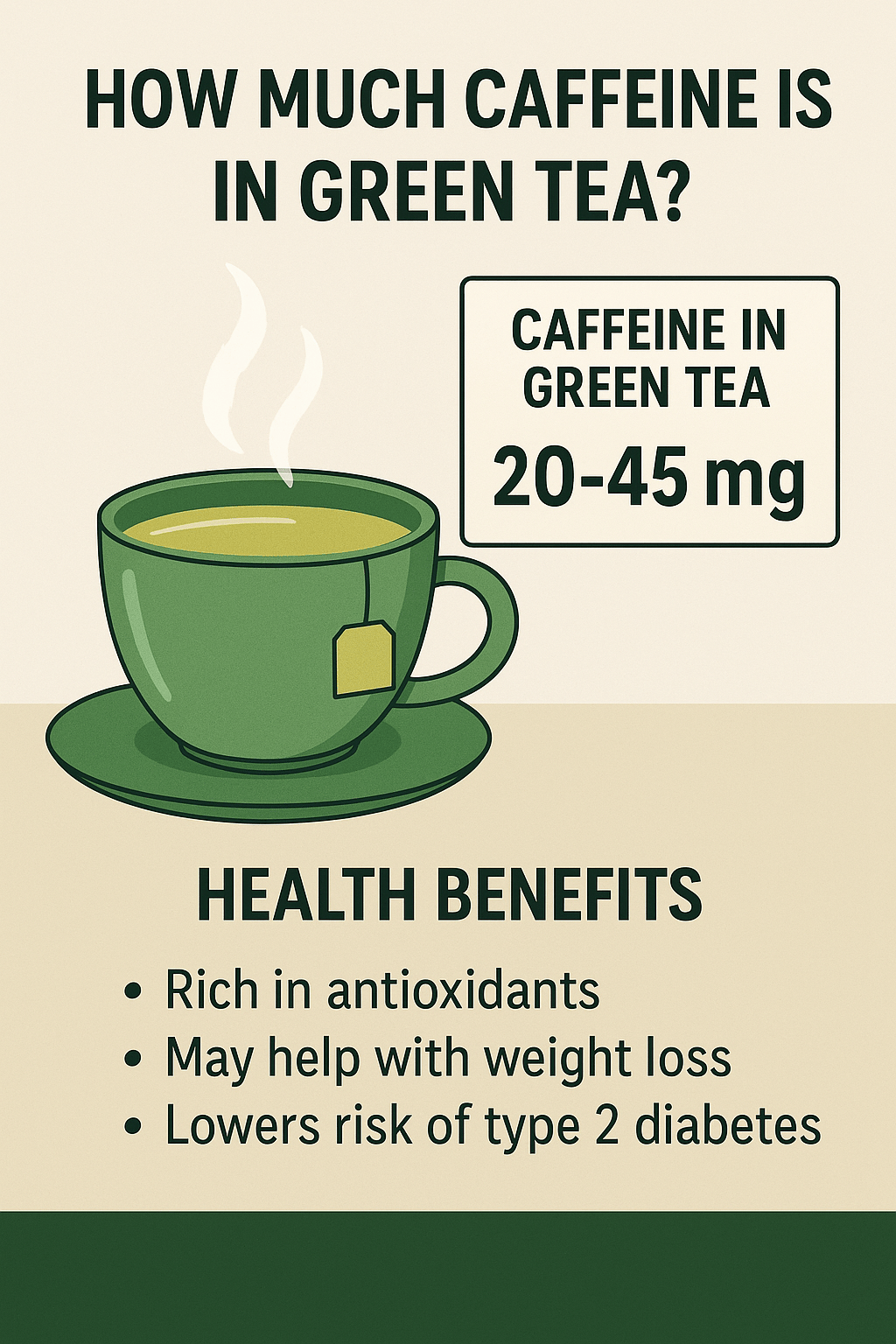 How Much Caffeine is in Green Tea? Health Benefits and Comparisons with Other Teas
